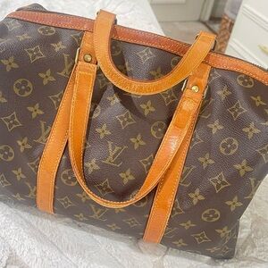 Louis Vuitton Brown and Tan Monogram Tote